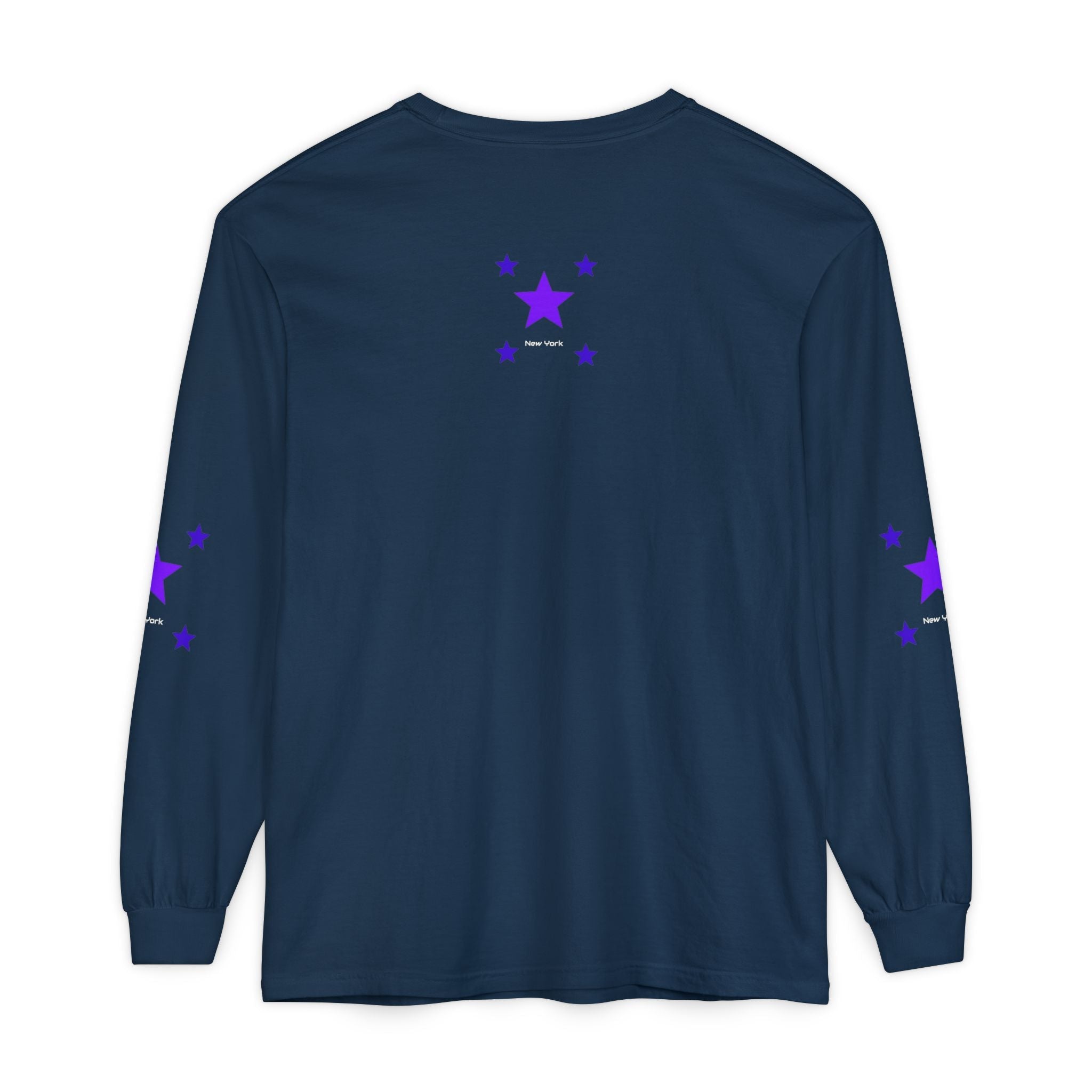 Long Sleeve T-Shirt — "Original Street Games, Yonkers, New York" Retro Star Design