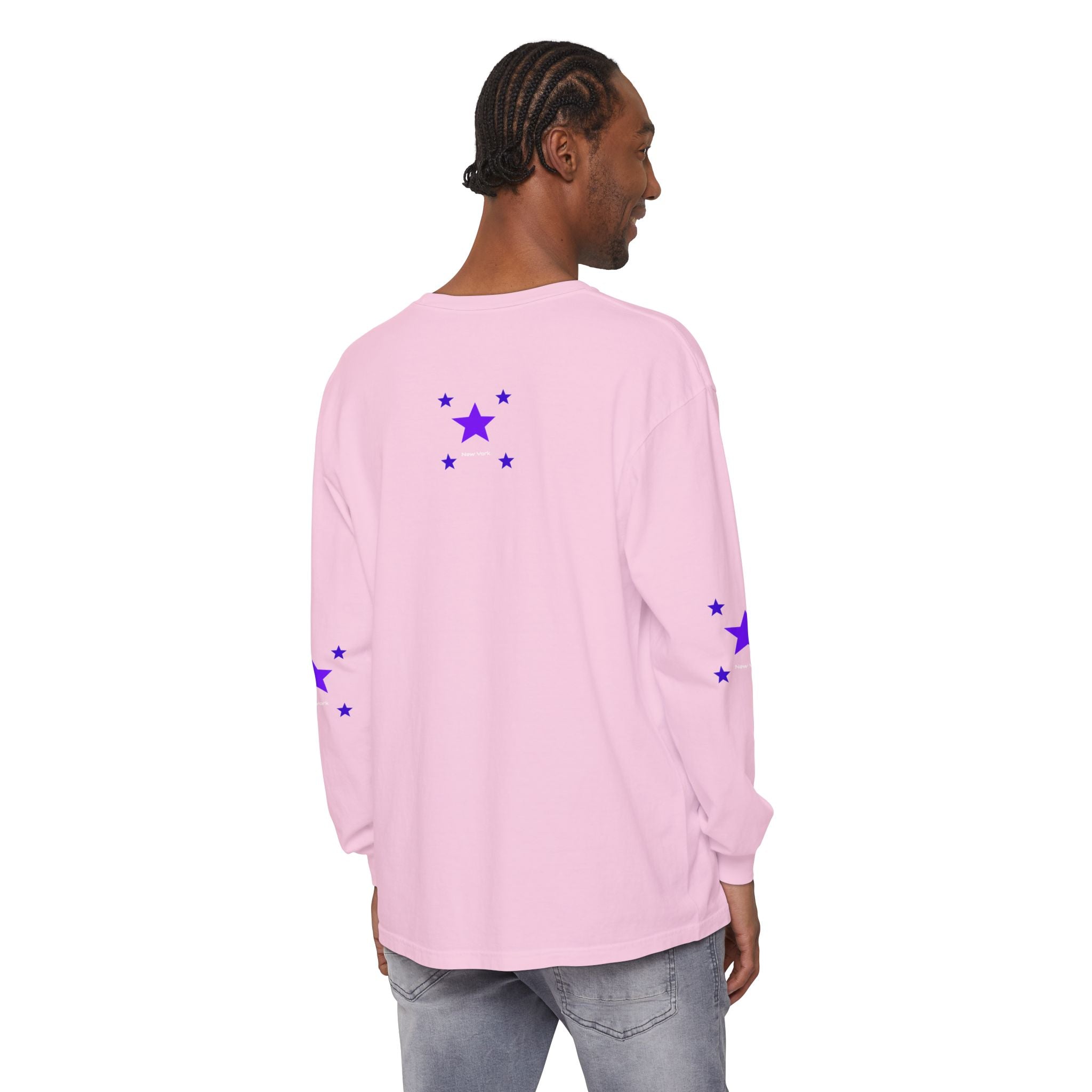 Long Sleeve T-Shirt — "Original Street Games, Yonkers, New York" Retro Star Design