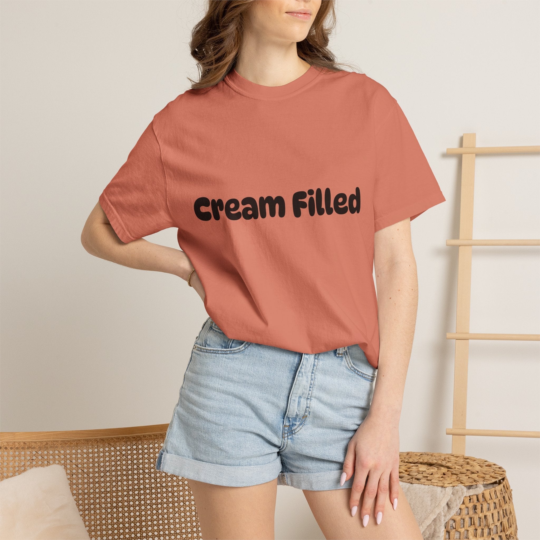 Funny "Cream Filled" All Cotton Unisex T-Shirt