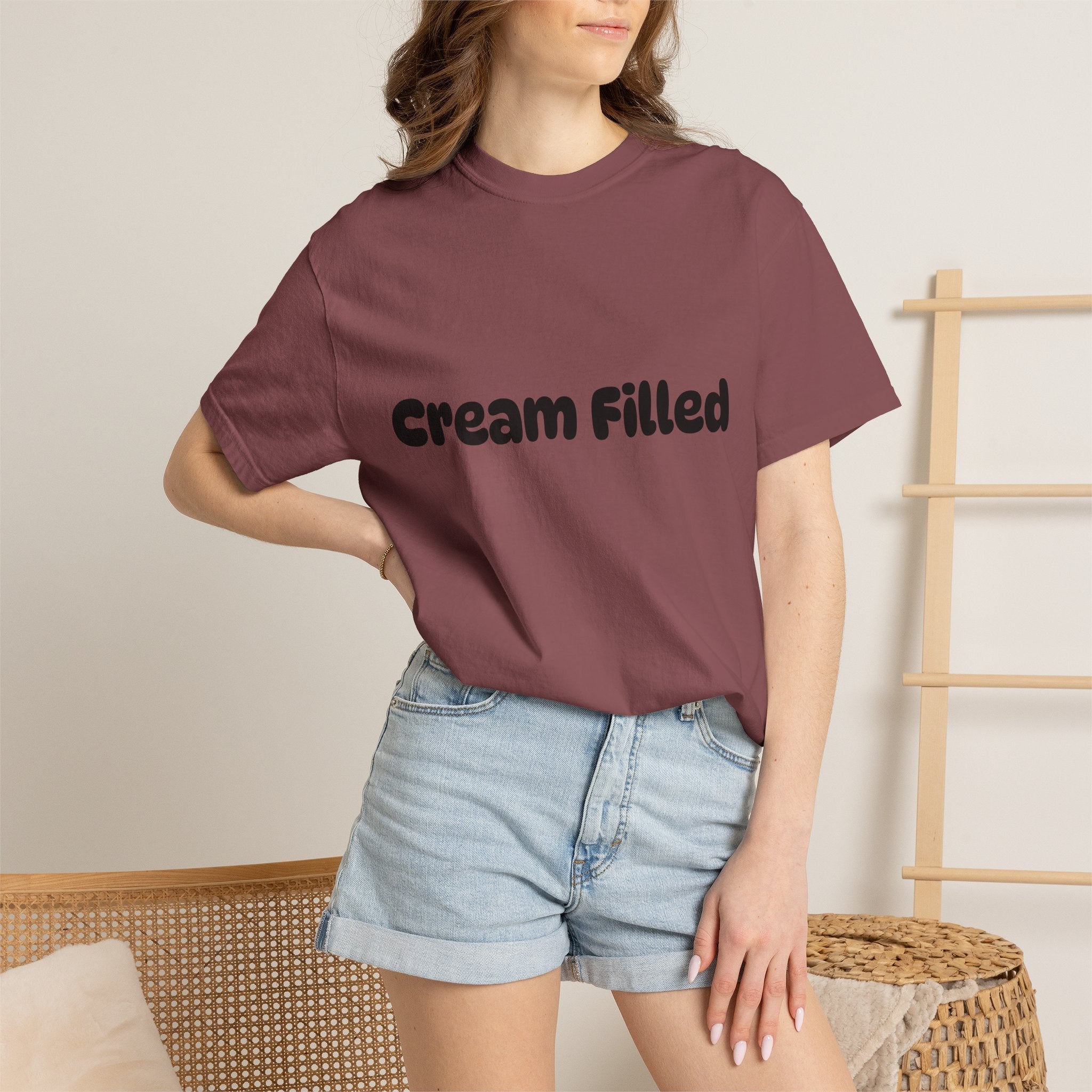 Funny "Cream Filled" All Cotton Unisex T-Shirt