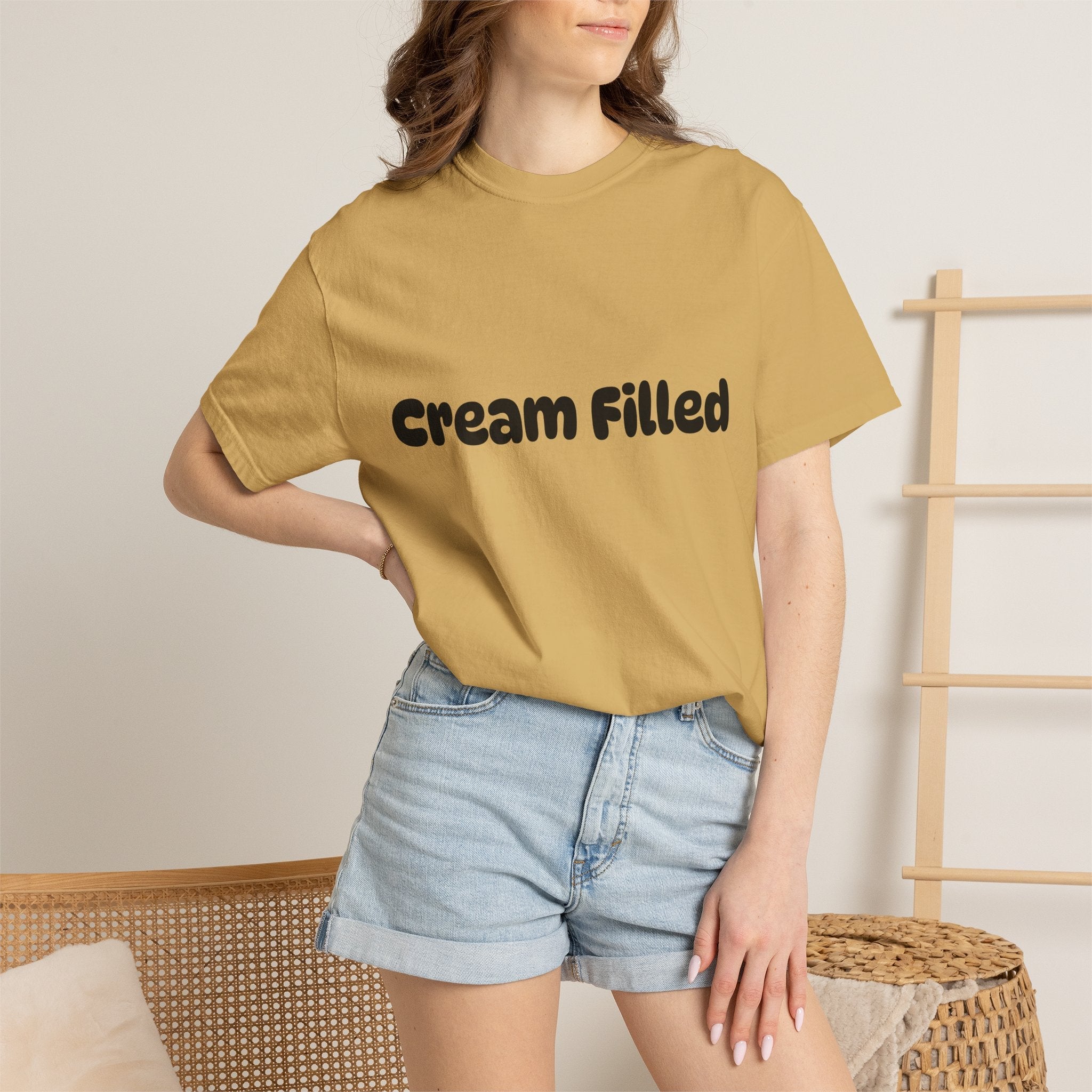 Funny "Cream Filled" All Cotton Unisex T-Shirt