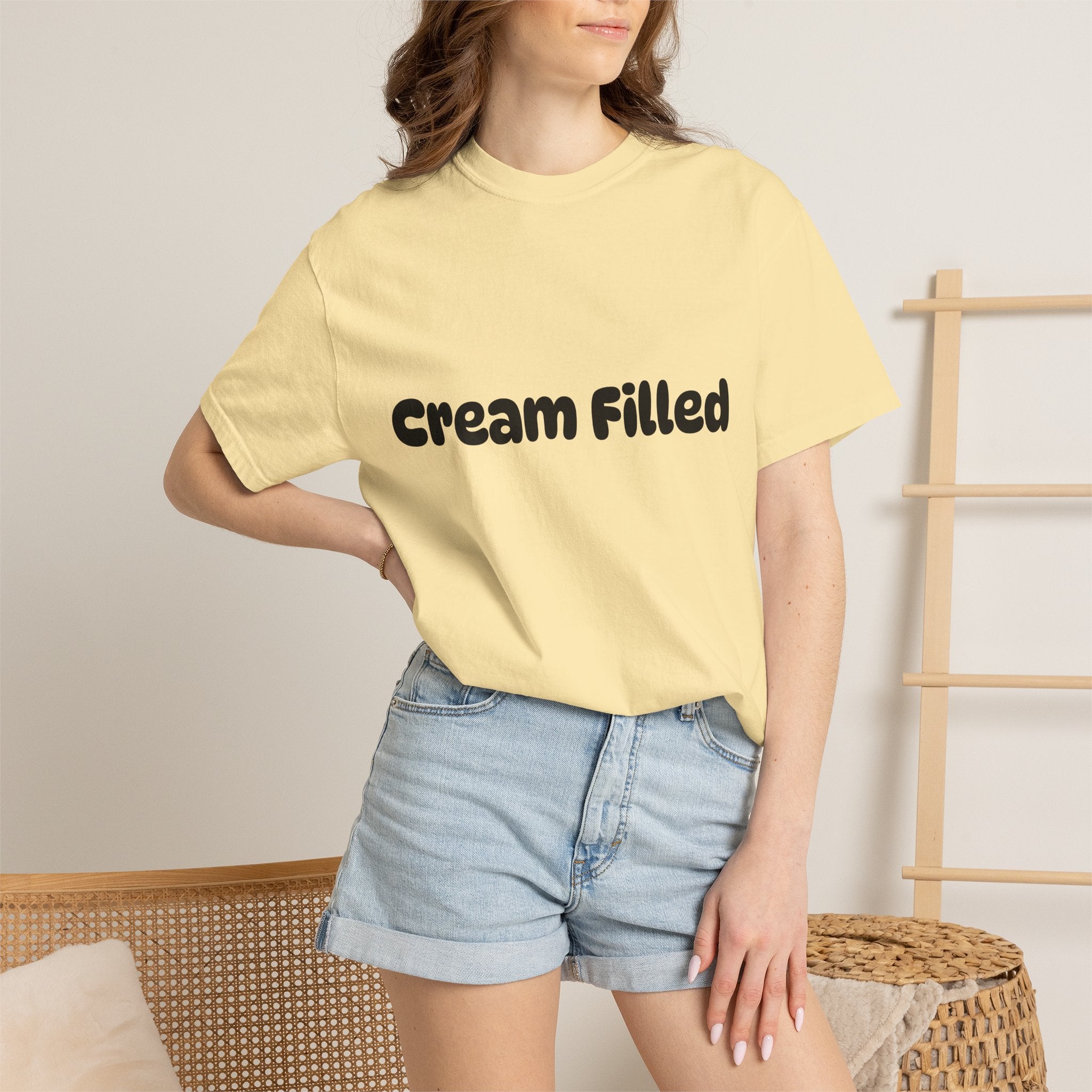 Funny "Cream Filled" All Cotton Unisex T-Shirt